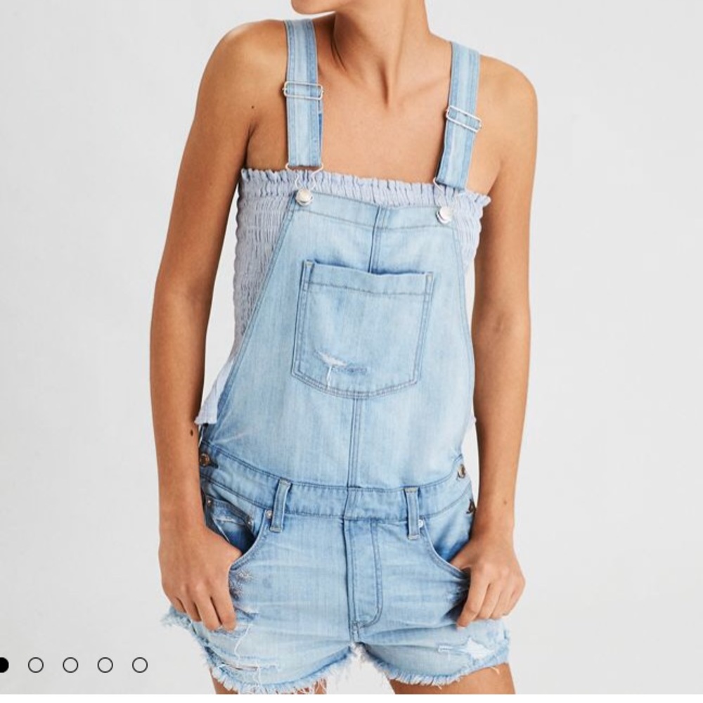 American Eagle Tomgirl Short Overalls